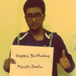 Pijush Dadu, Wishing you a Happy Birthday.Many many happy returns of the day.Cheers for a succesfull and a happy  year ahead-to live and enjoy the years ahead to the fullest. How are you?I hope tomra sokolei bhalo acho. :)  PS:Pronam janachchi ebong bhalobasha pathachchi.